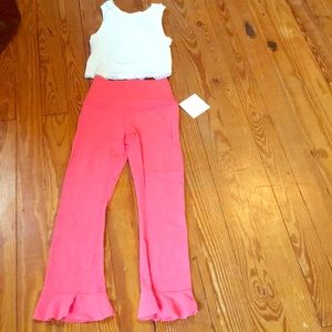 Yoga pants and shirt